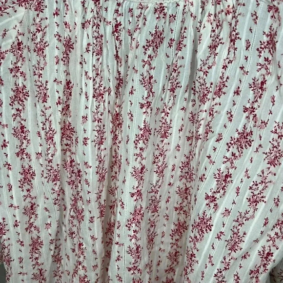 Zara Women Flowy, Boho, Floral Peasant Top Size Medium - Picture 8 of 10